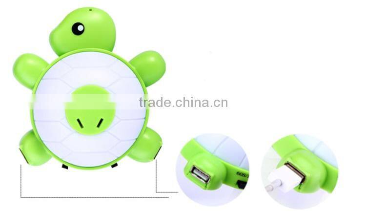 Multifunction Double USB charging jacks voice control led Lamp