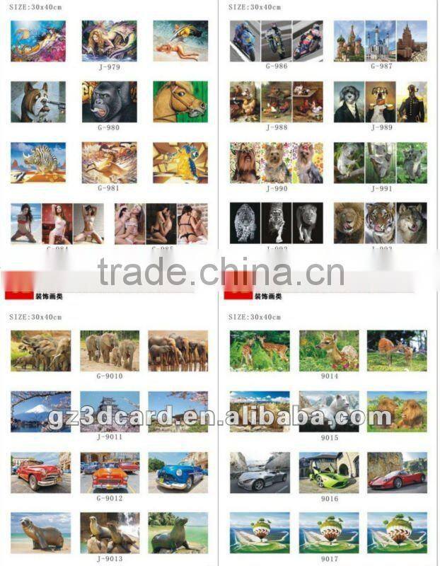 high quality custom 3d lenticular poster city scene