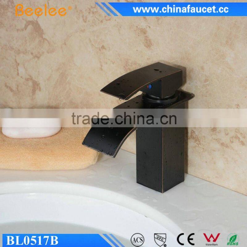 Beelee New Black Orb Bathroom Brass Single Handle Faucet sink tap