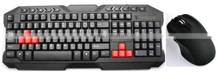 2016 colored multimedia wireless keyboard and mouse combo