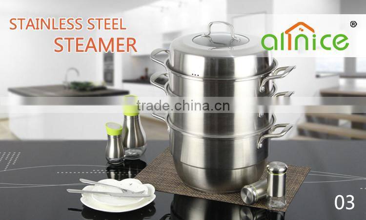 Allnice- German Quality standard high quality steamer pots with matt finish