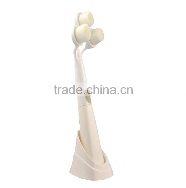 3pcs Head Synthetic Hair Electrical Facial Brush