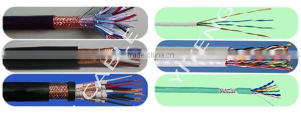 PVC Insulated and Sheathed Control Cable with Copper Wire Braiding Screeen for Computer
