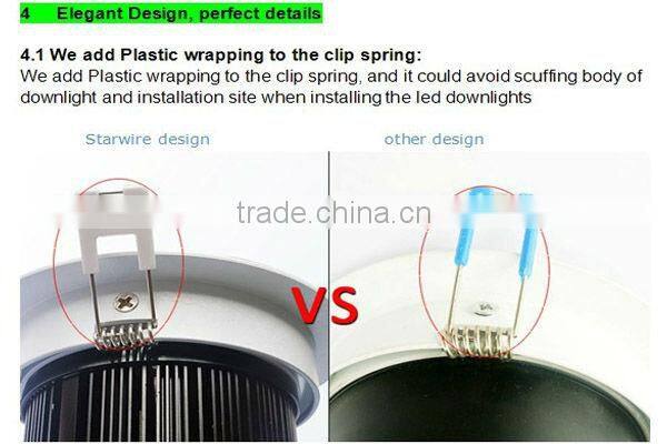Manufacture price COB LED downlight 7w 220V CE RoHs CRI 85 hot sales