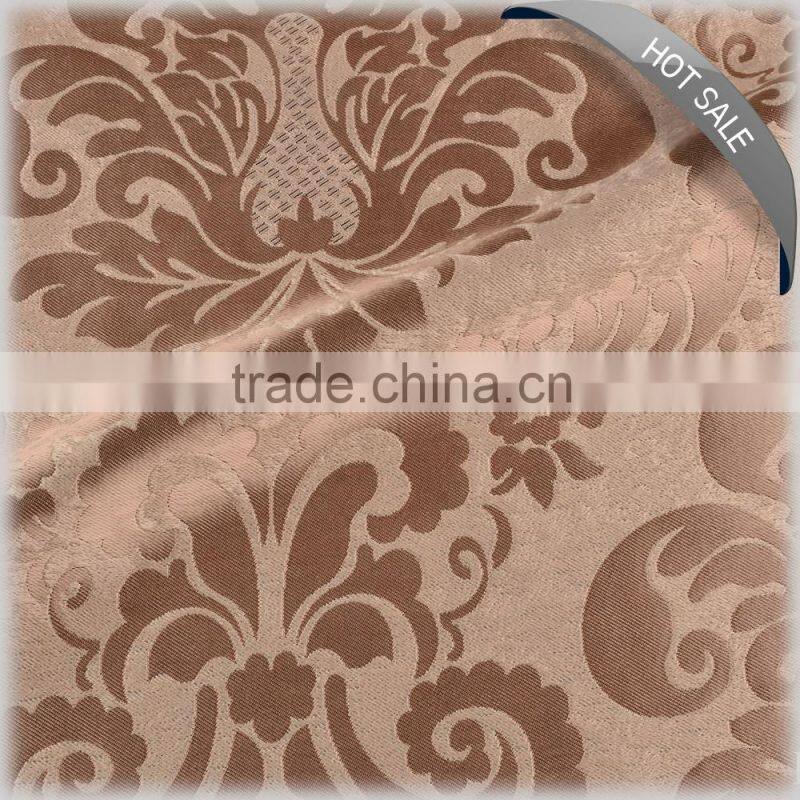 2016 high quality Euro style flower design blackout curtain fabric