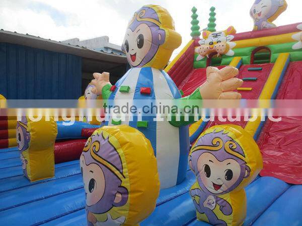 inflatable fun city with slid