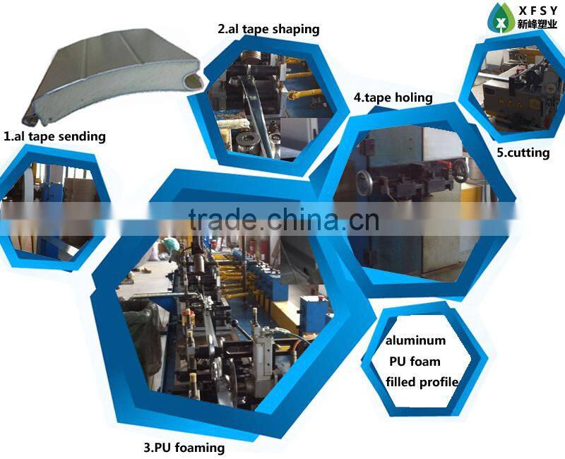 Aluminum Alloy PU Foam Window Kitchen Cabinet Roller Shutter