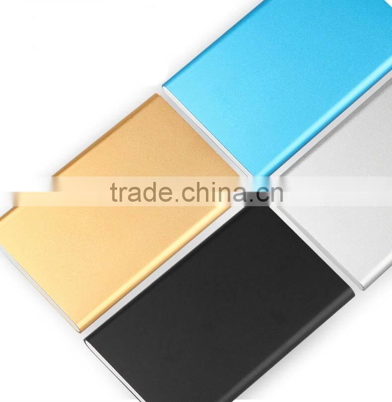 Metal skins 5000mah battery power bank for phone charger high quality powerbank