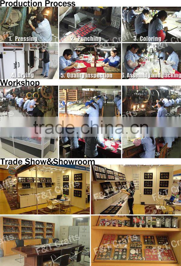 Custom long needle souvenir metal bookmark with hanging charm