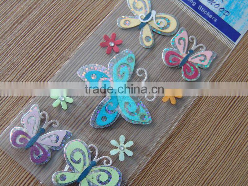 hot selling 3D Layer Room Decor Lotus wall sticker