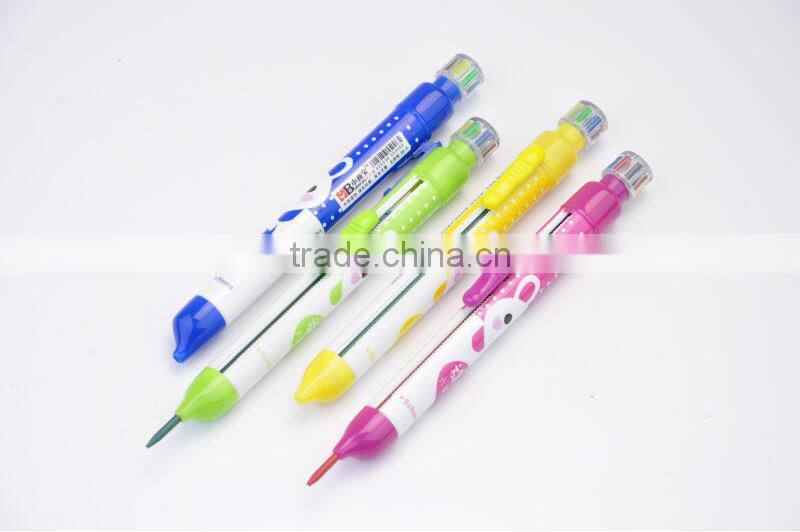 Wax color pencil, multi color pencil, wax color crayon