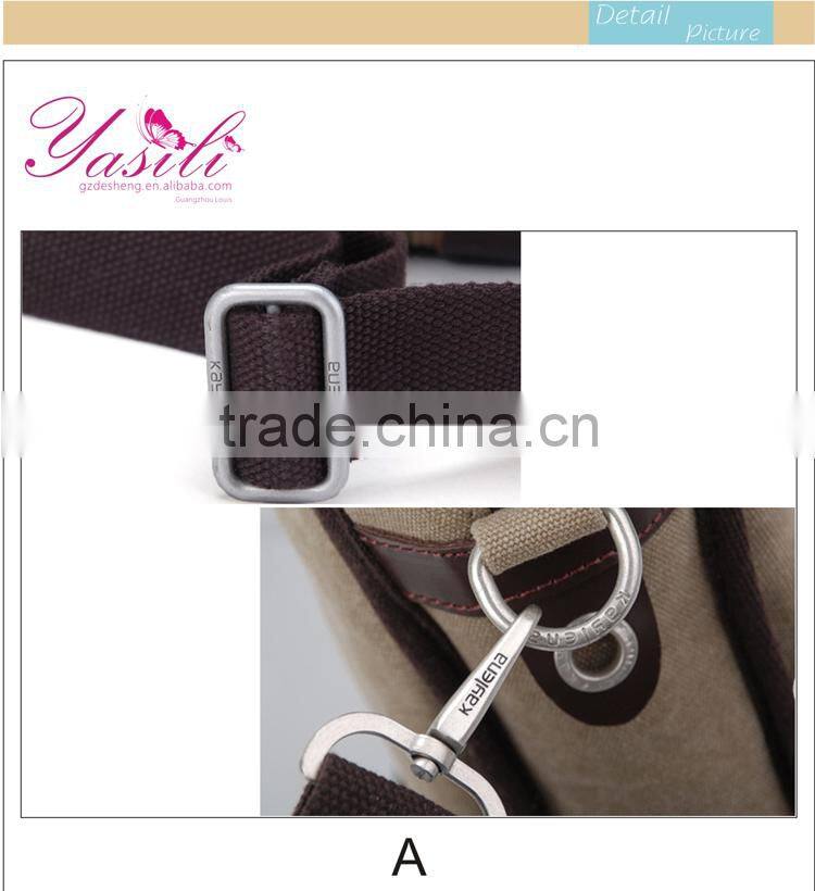 European handbag for men PU canvas shoulder bag