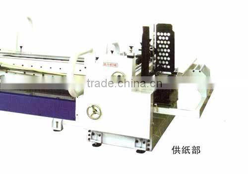 High speed fully automatic cardboard box folder gluer with automatic strapping machine