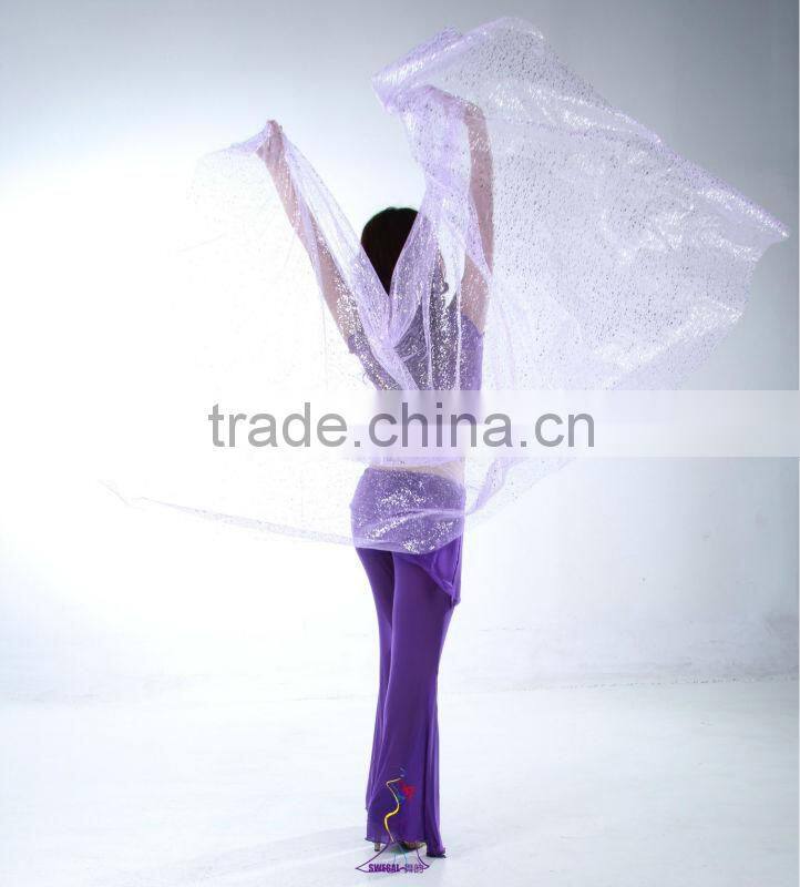 SWEGAL Wholesale belly dance silk veils belly dance fan veils SGBDD13016