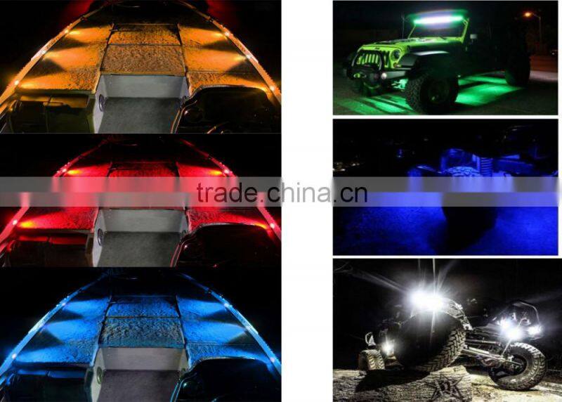 2016 car accessories Outdoor led floor light marine IP67 12V waterproofled deck light for boat truck car led rock light
