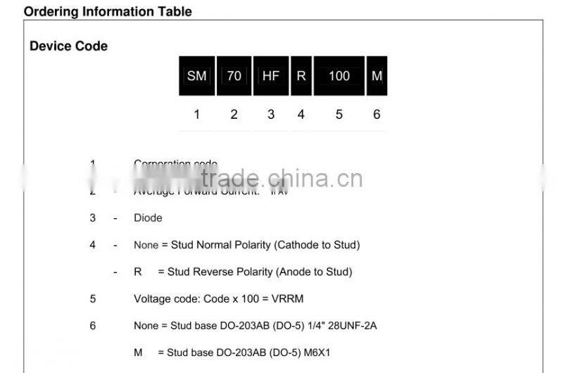 high voltage bolt nut diode 10f cl04-12