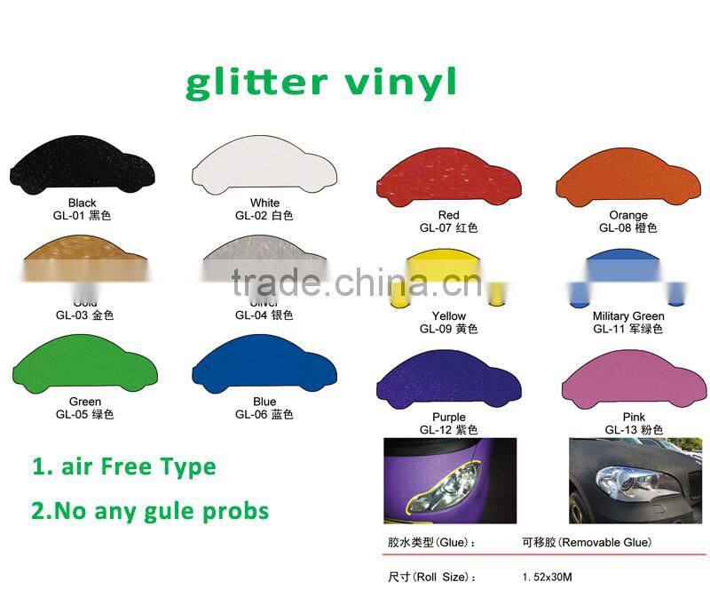 Car Wrap diamond self adhesive car wrap, air bubble free quality 1.52*30m size