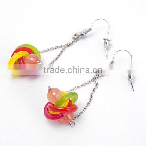 2015 Fashion costume jewelry natural amethyst druzy earrings