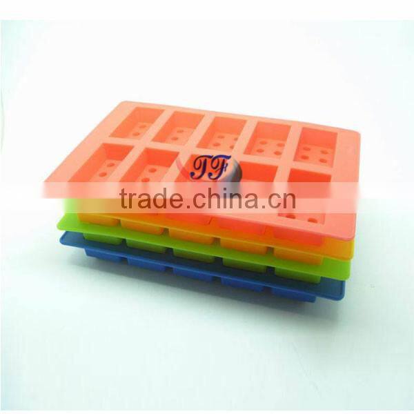 hot sale food grade 10 cavity silicone ice cream tray for DIY/ice tray mould