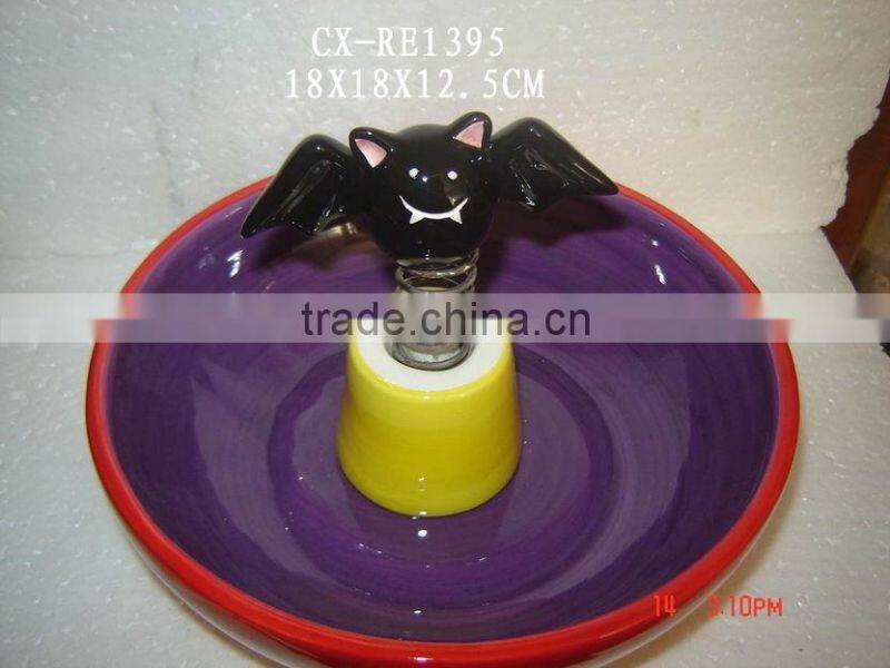 halloween ceramic candy plates