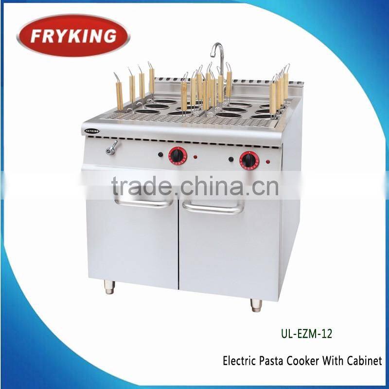 hotel and restaurant electric pasta cooker with cabinet