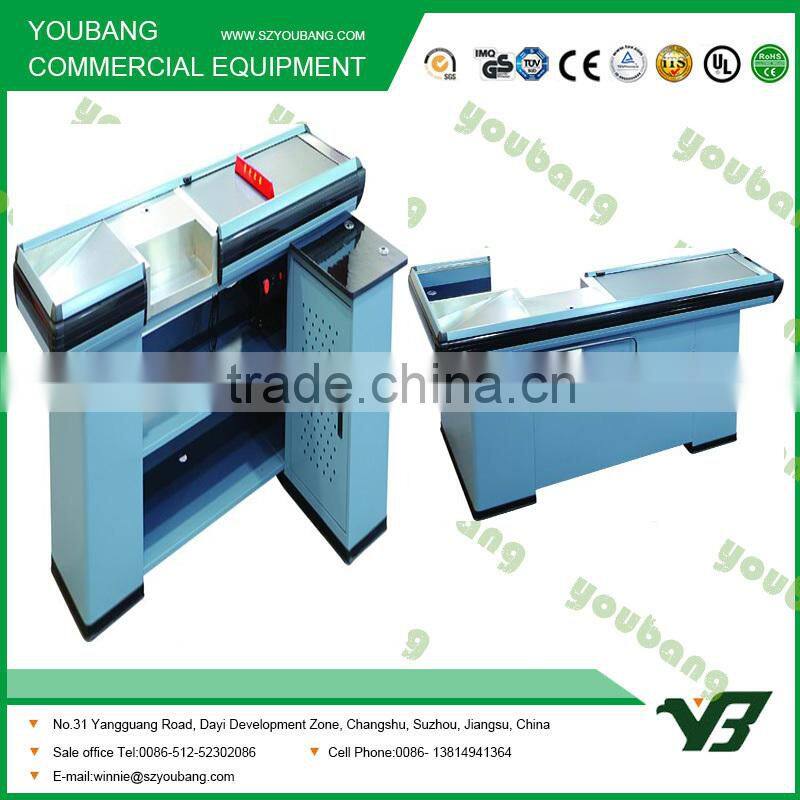 Checkout counter for chain store with cash desk