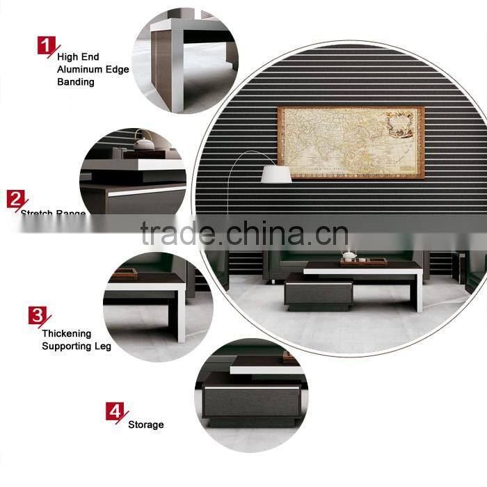 Manager room use visitor meeting high end modern wooden end table furniture tea table