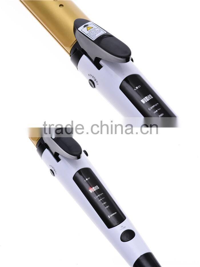 Wet and dry all in one hair straightener ionic hair curler