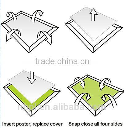 advertising photo frame front open frame 25mm clip frame,24x36 inch snap frame,standard silver poster frames