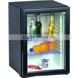 40L black door hotel mini fridge with absorption system