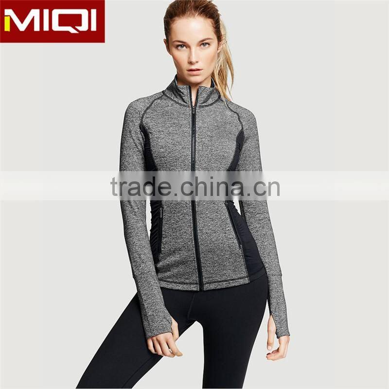 Professional fitness apparel high quality cheap women yoga jacket running jackets