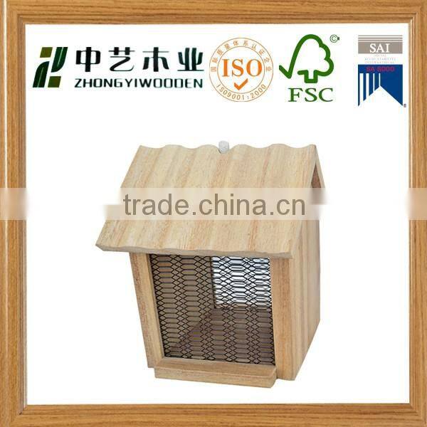 made in china outdoor wooden bird feeder