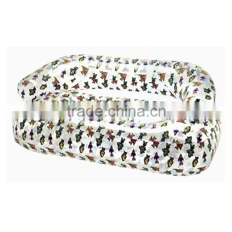 giant inflatable outdoor sofa and seat,fish pattern lounge sofa