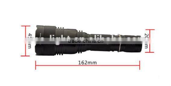 F18 High power Best T6 Police Rechargeable 3.7v rechargeable led flashlight