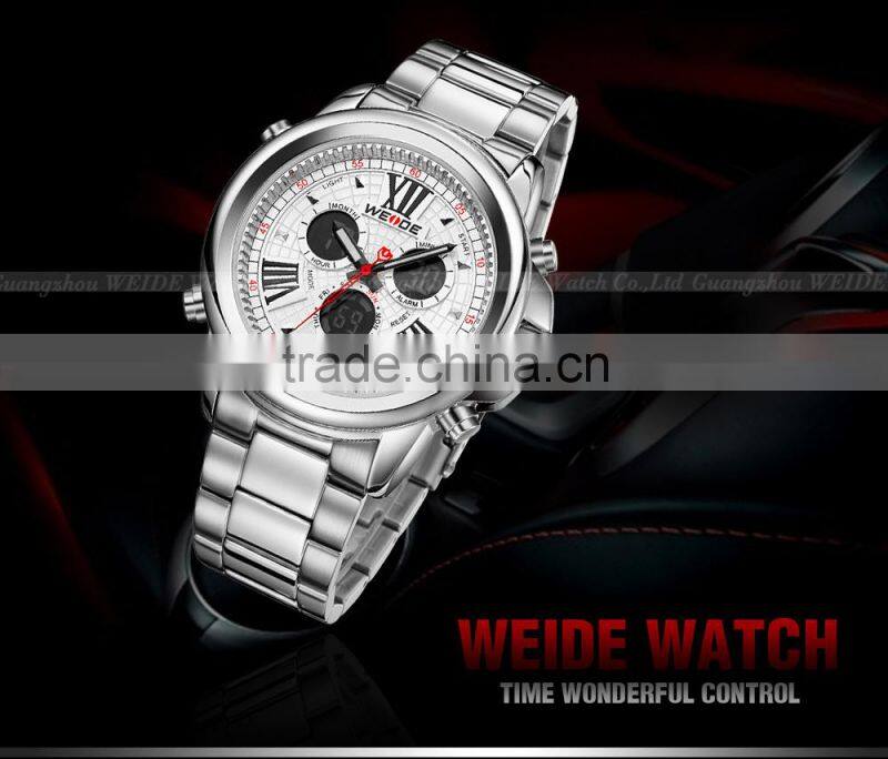 WEIDE Silver watch for men Wholesle Sport Watch men WH3408-2