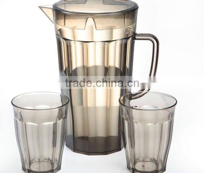 plastic acrylic water pitchers with handle and cups glass look like