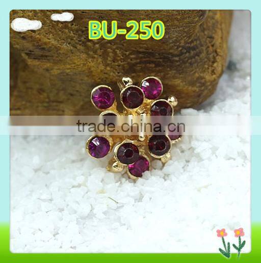 Wholesale and custom decorative rhinestone button 12mm