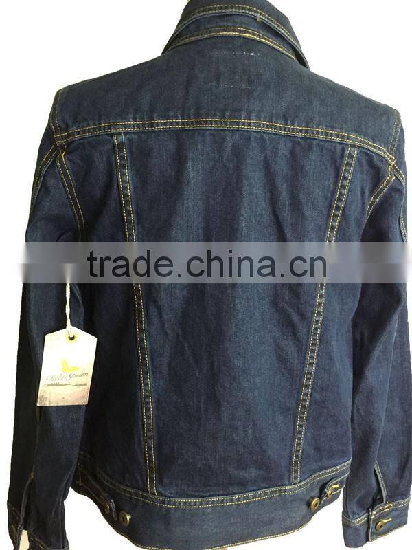 Clearance Sale Women's blue denim jacket plus size denim jacket buttoned denim jacket clearance online