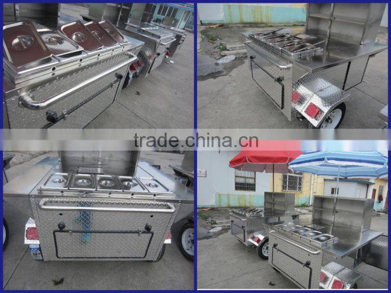 2015 hot sales best quality juice hot dog cart bakery hot dog cart popcorn hot dog cart