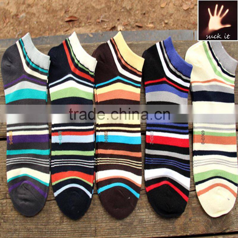 Men Cotton Casual stripe Ankle Socks