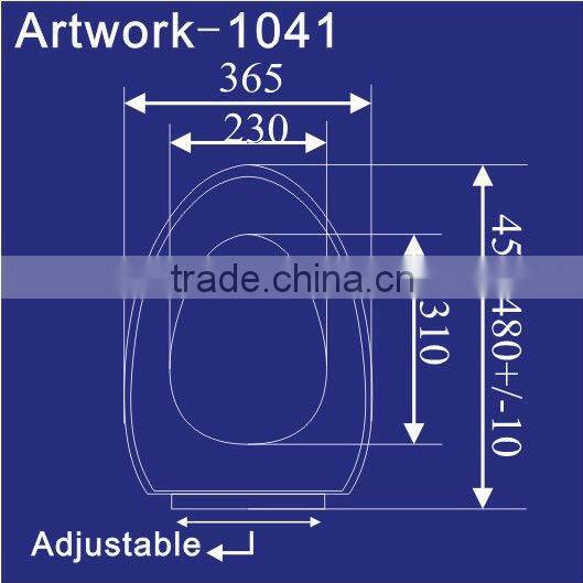 1041 Toilet Lids; Good Quality to Canada Elongated Toilet Seat Covers White PP