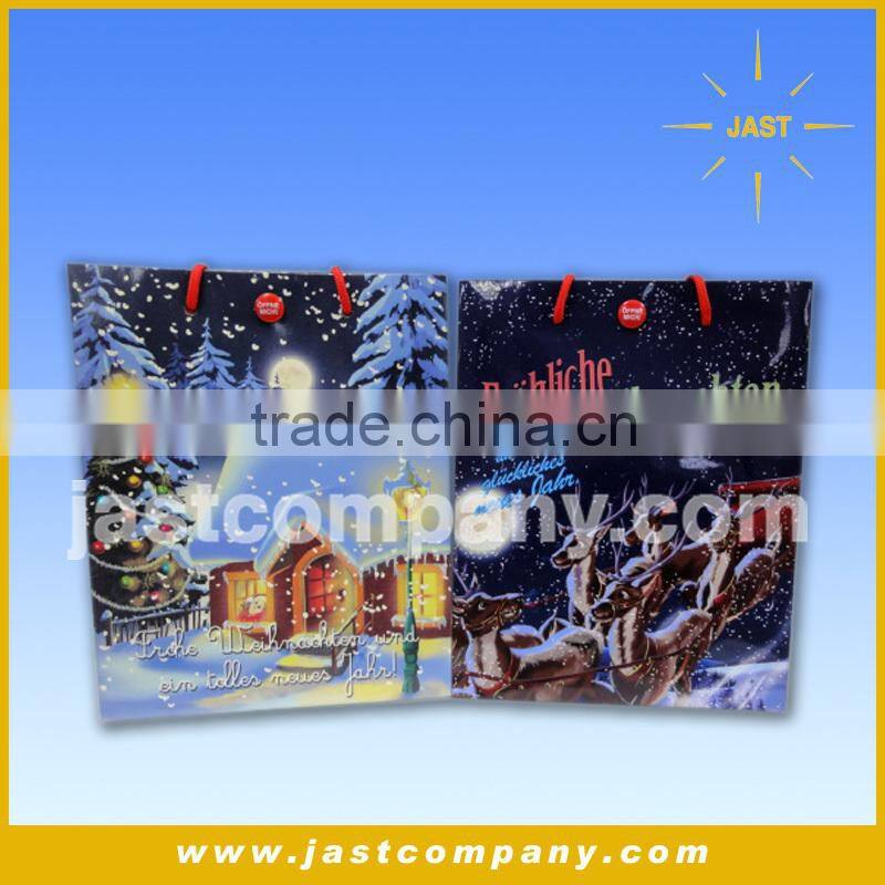 Big Musical Promotional Gift Bag, Winter Design Promotional Gift Bag