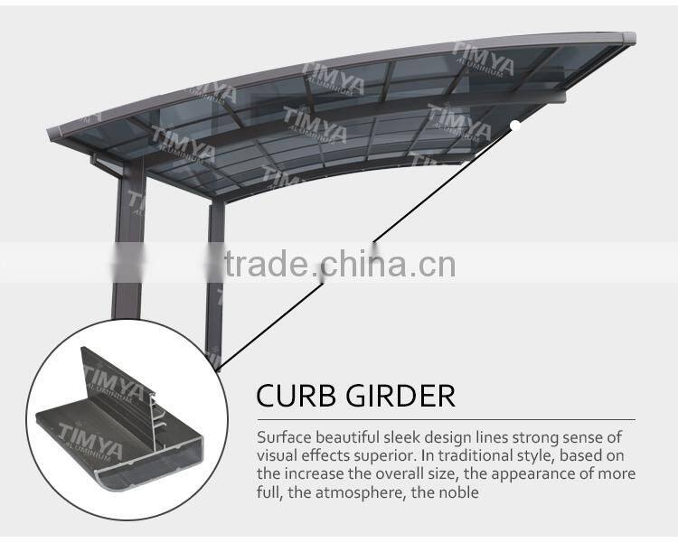 Aluminum Double Carport Single design