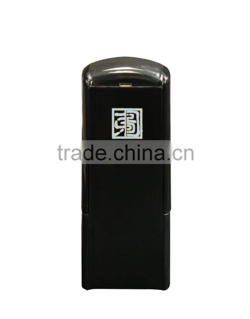 Self inking stamp/customized logo color box imprint text stamp/Epress Square self inking pocket stamps