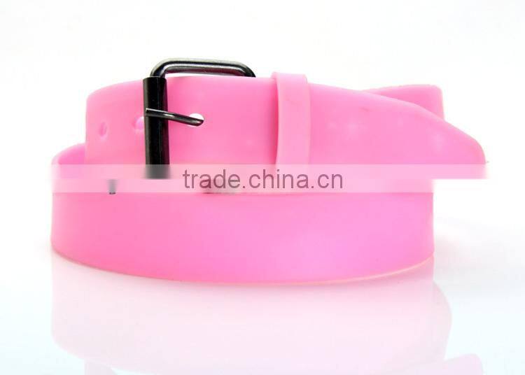 Eco-friendly Fashion Candy Color Silicone Rubber Golf Belt
