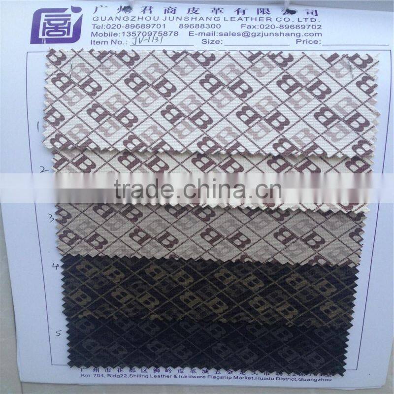 Shoes and bag material in Guangzhou checker patter,latest pattern