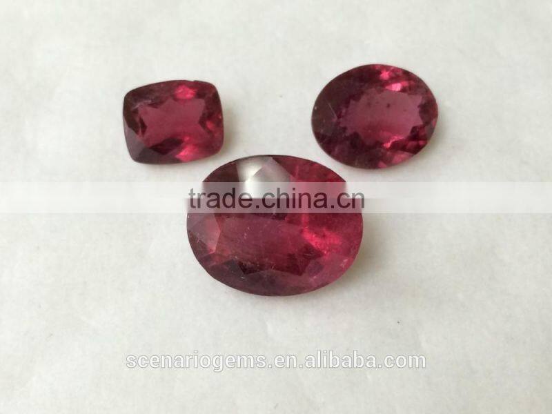 #HMZZ Natural Free Shape Cuts Loose Gemstone Rubellite Cuts
