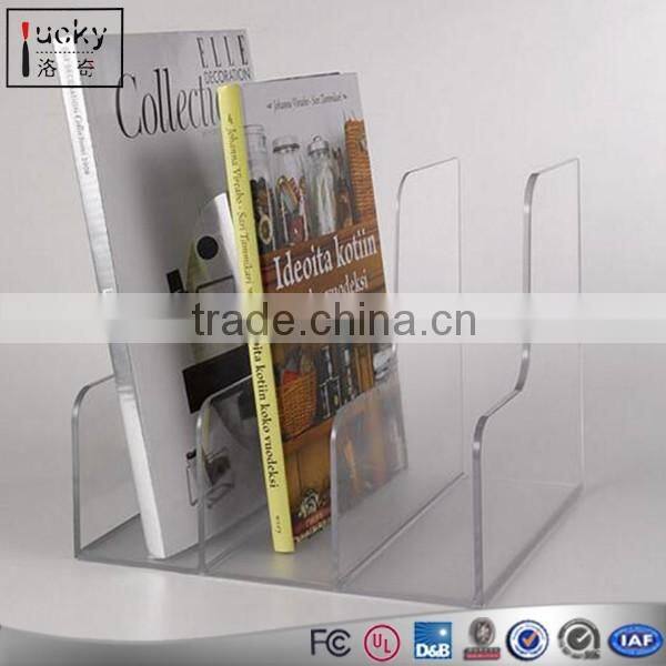 Clear Acrylic Desktop Book Holder Acrylic Comic Book Shelf