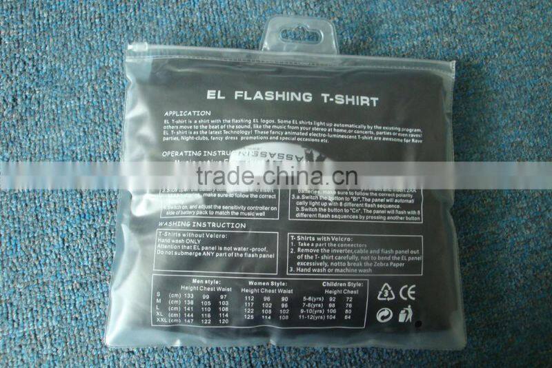 Iron Man4 sound active El T shirt with 2pcs AA wireless inverter