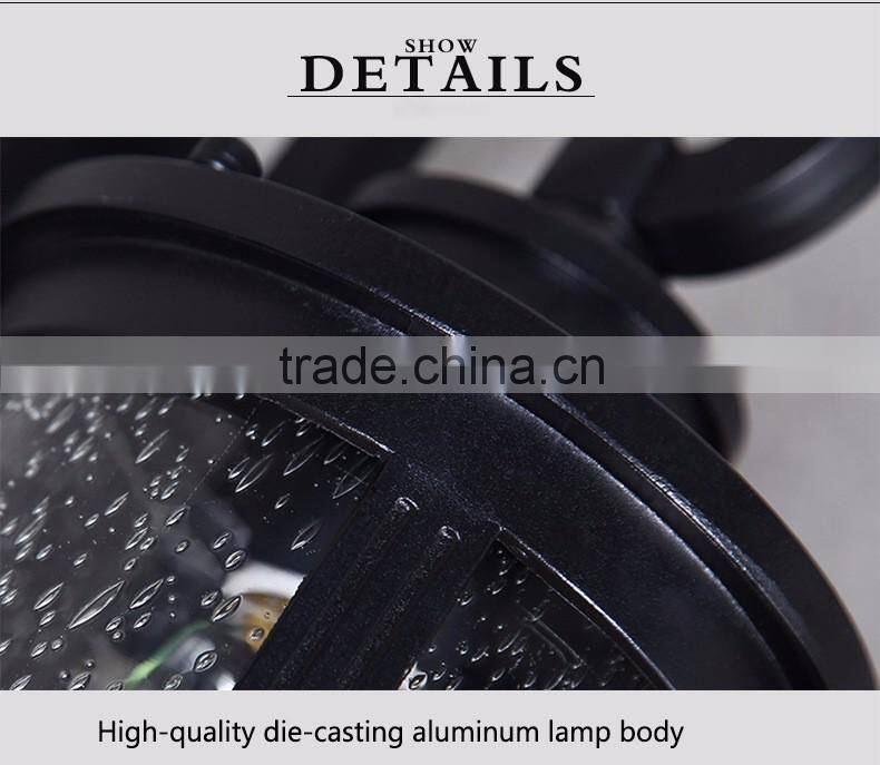 Outdoor Antique Lamp Post Garden Lamp Powered LED Lantern Hanging Outdoor Garden Coach Lantern Lamp